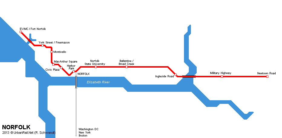 Norfolk Light Rail Map The Tide