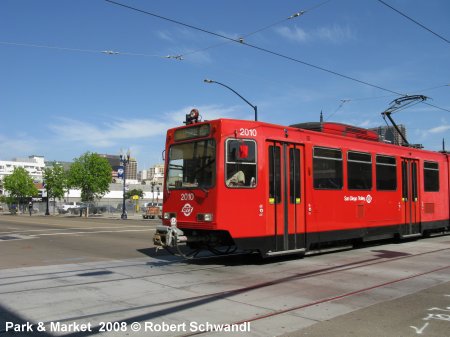 San Diego Trolley  Park and Market