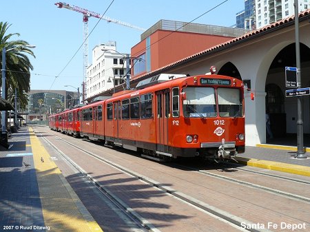 San Diego Trolley Santa Fe Depot