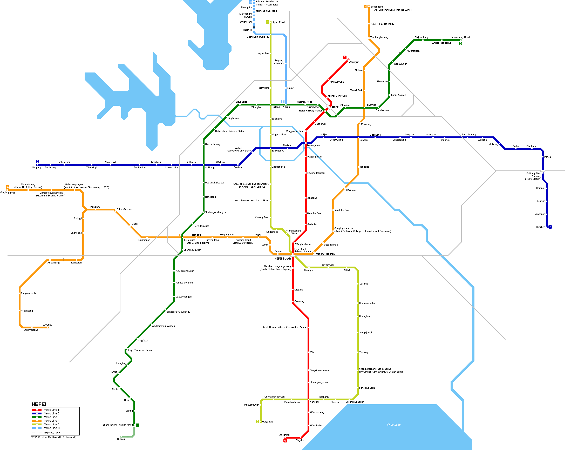 Hefei Metro map