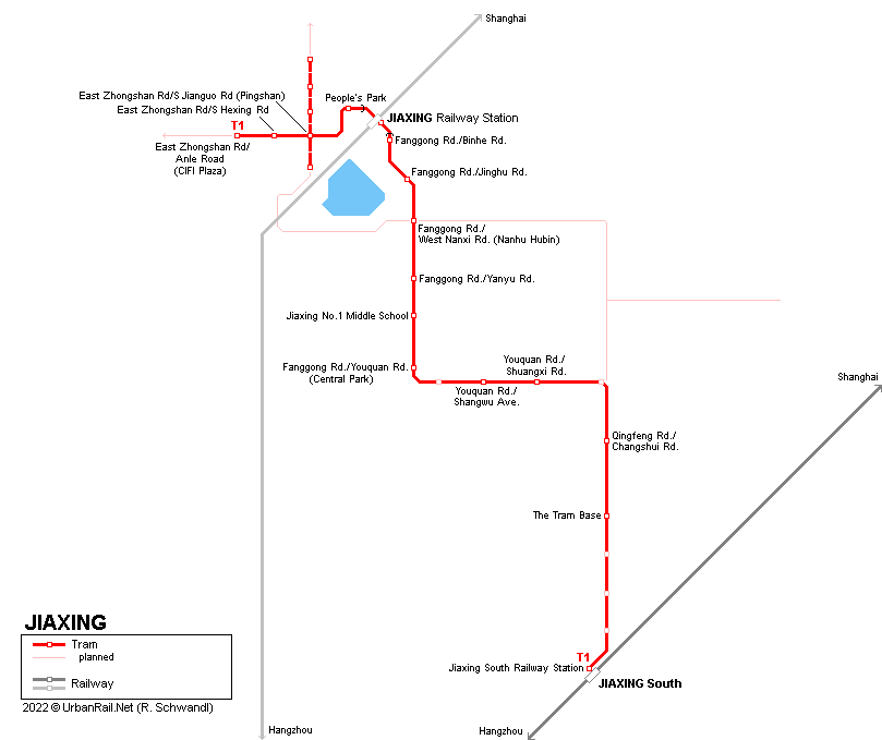 Jiaxing Tram network