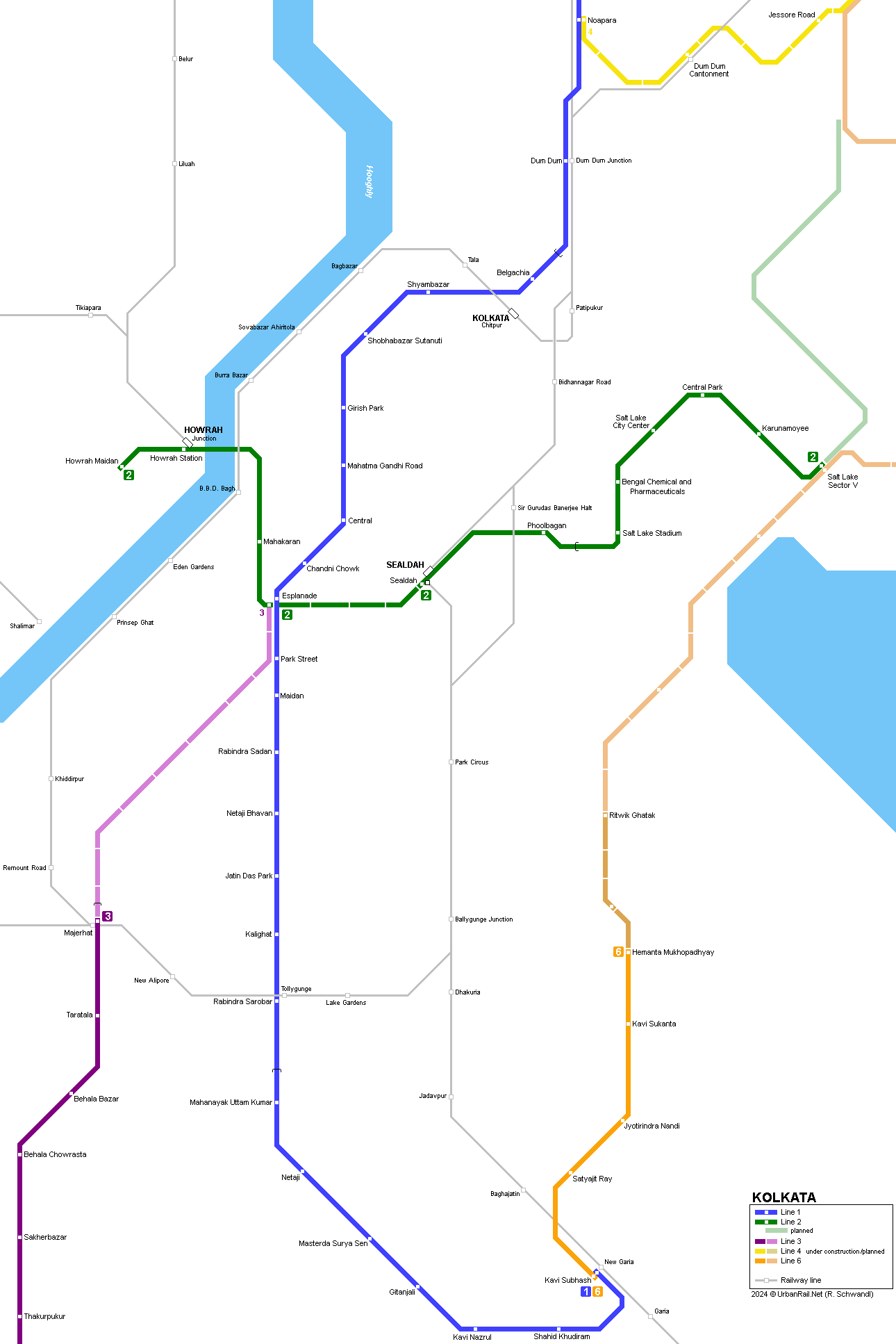 Kolkata Metro © UrbanRail.Net