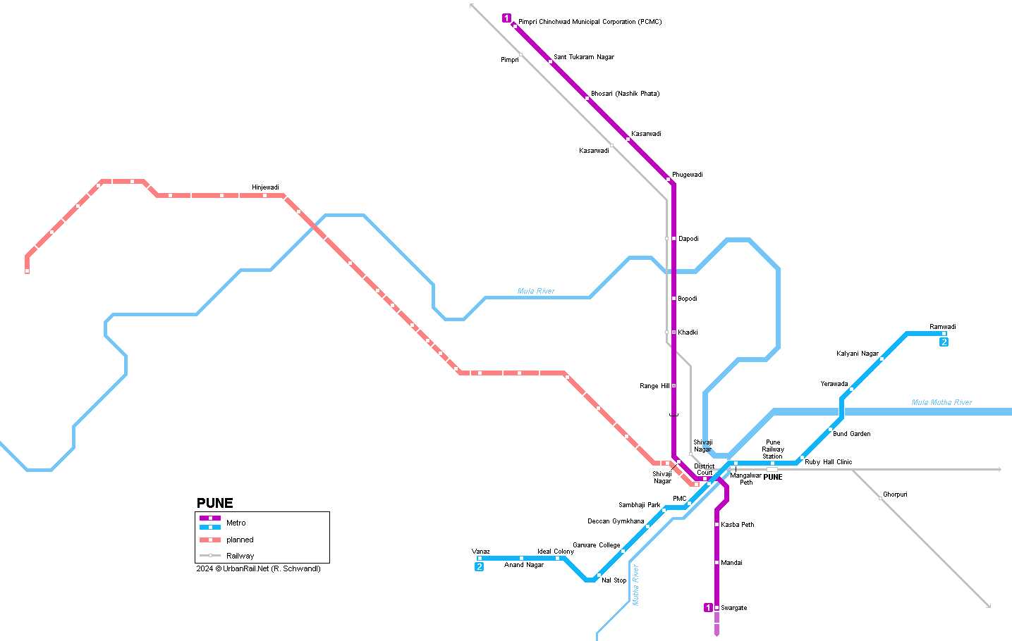 Pune Metro Map