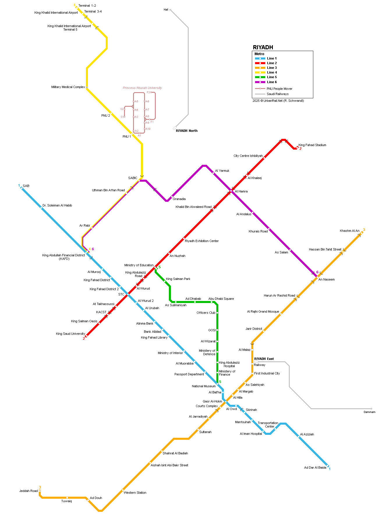 Riyadh Metro Map