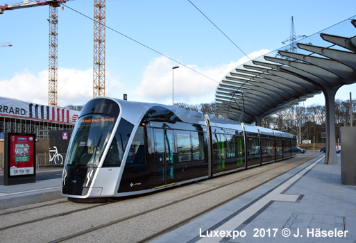 Luxembourg tram